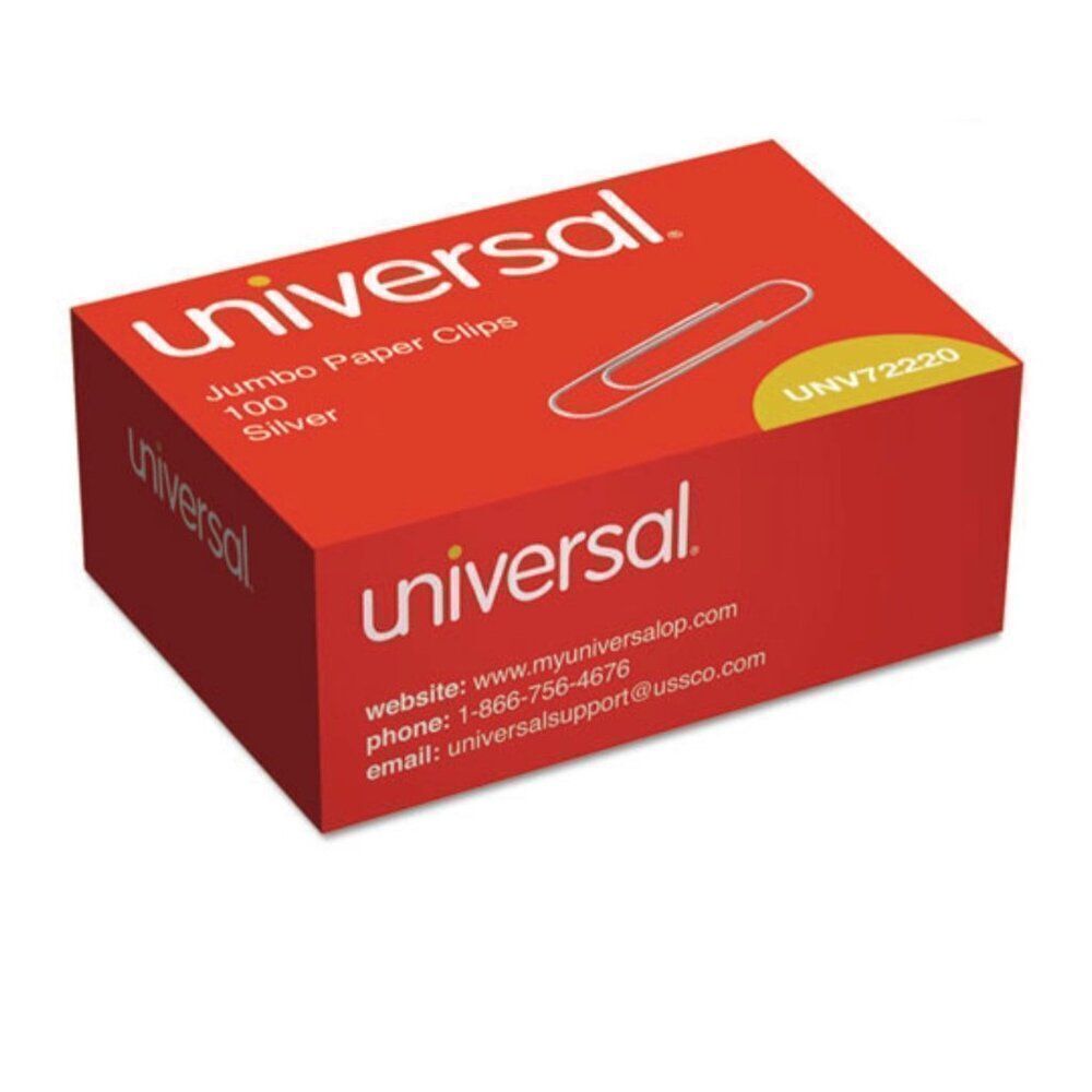 Universal Jumbo Paper Clips (10 Boxes)
